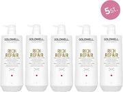 5x Goldwell Dualsenses Rich Repair Restoring Shampoo 1000ml