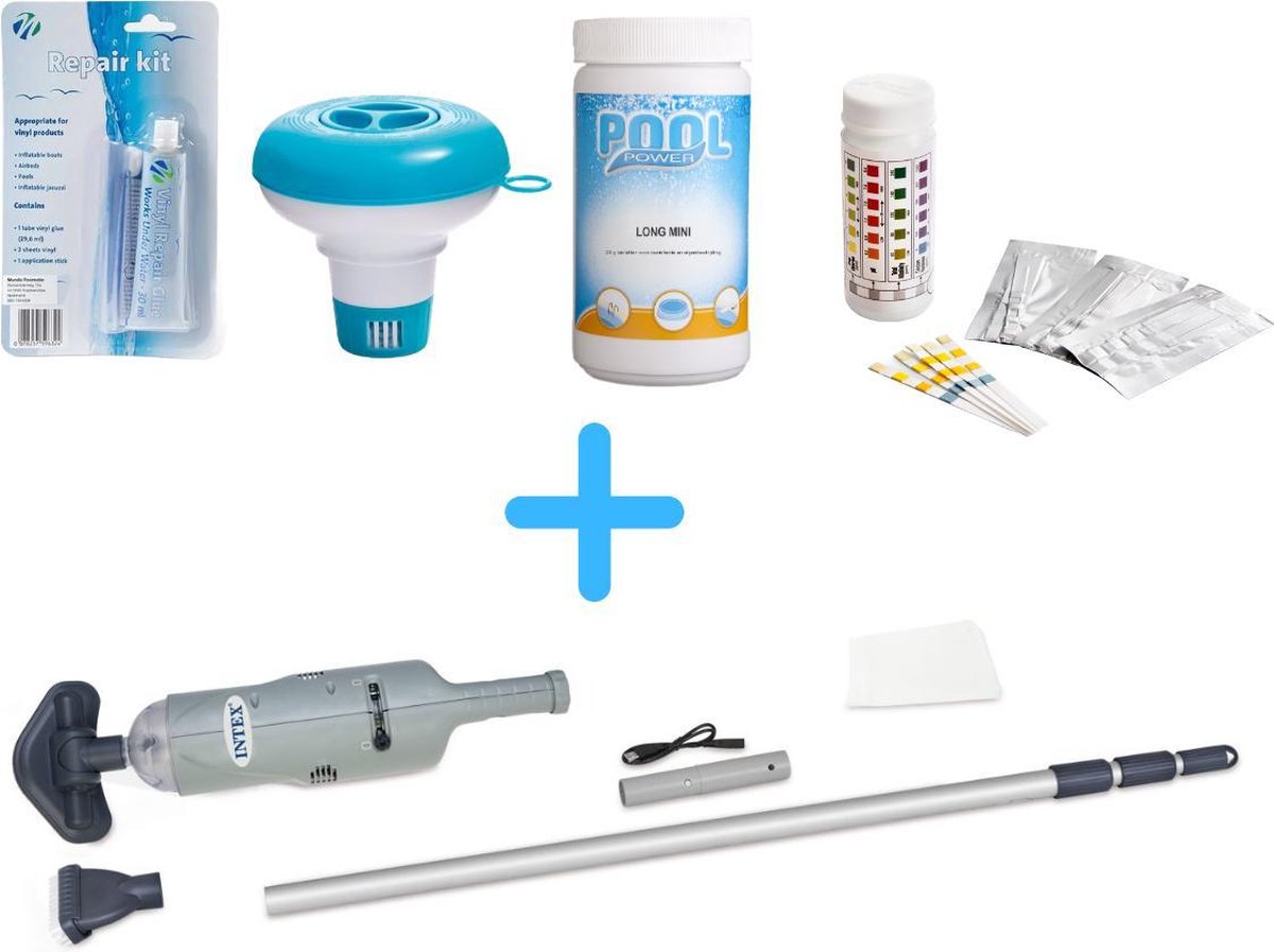 Zwembad onderhoud - Intex - Zwembadstofzuiger - Chloorpakket