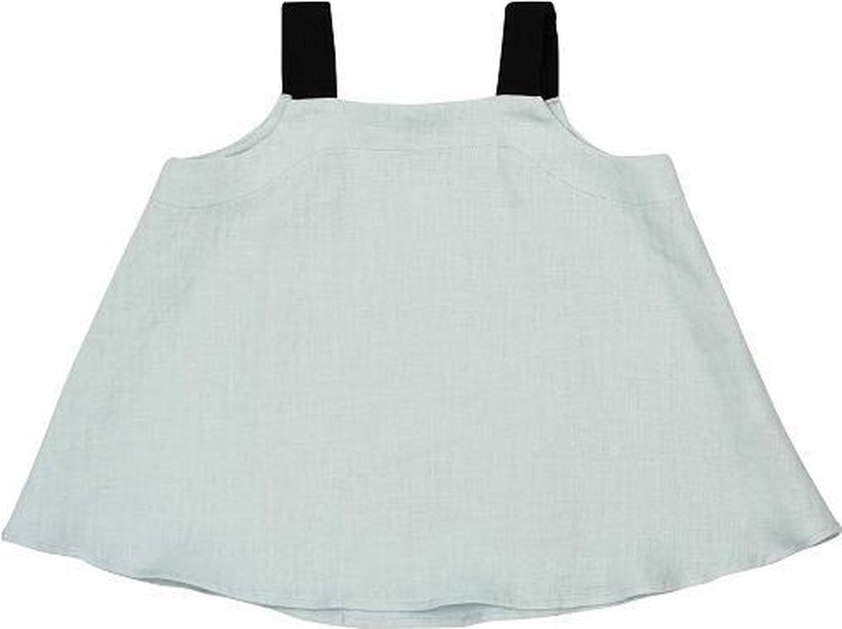 HEBE - meisjes linnen top - mint - Maat 122/128
