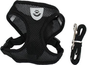 Verstelbare polyester mesh harnas halsband voor huisdieren - looplijn voor puppy