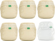 TotsBots Bamboozle Stretch wasbare luiers - 5 stuks + overbroekje - Maat 2 (4-16 kg)