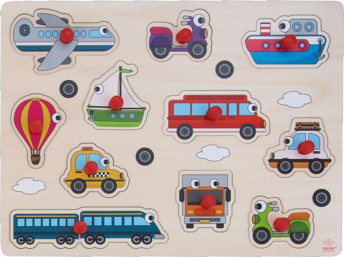 WOODEN PUZZLE VEHICLES THEME - SMALL