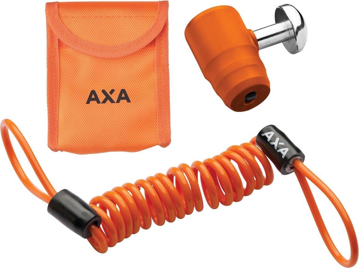 Schijfremslot AXA Pro Block ø16mm - oranje (op kaart)