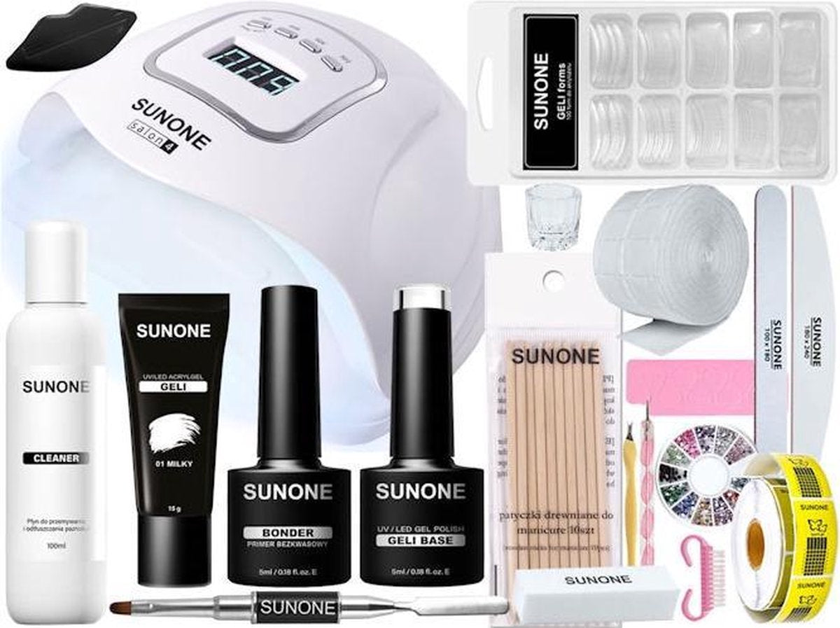 SUNONE Polygel & Acrylgel Start Set - Inclusief Salon4 Nagellamp G02