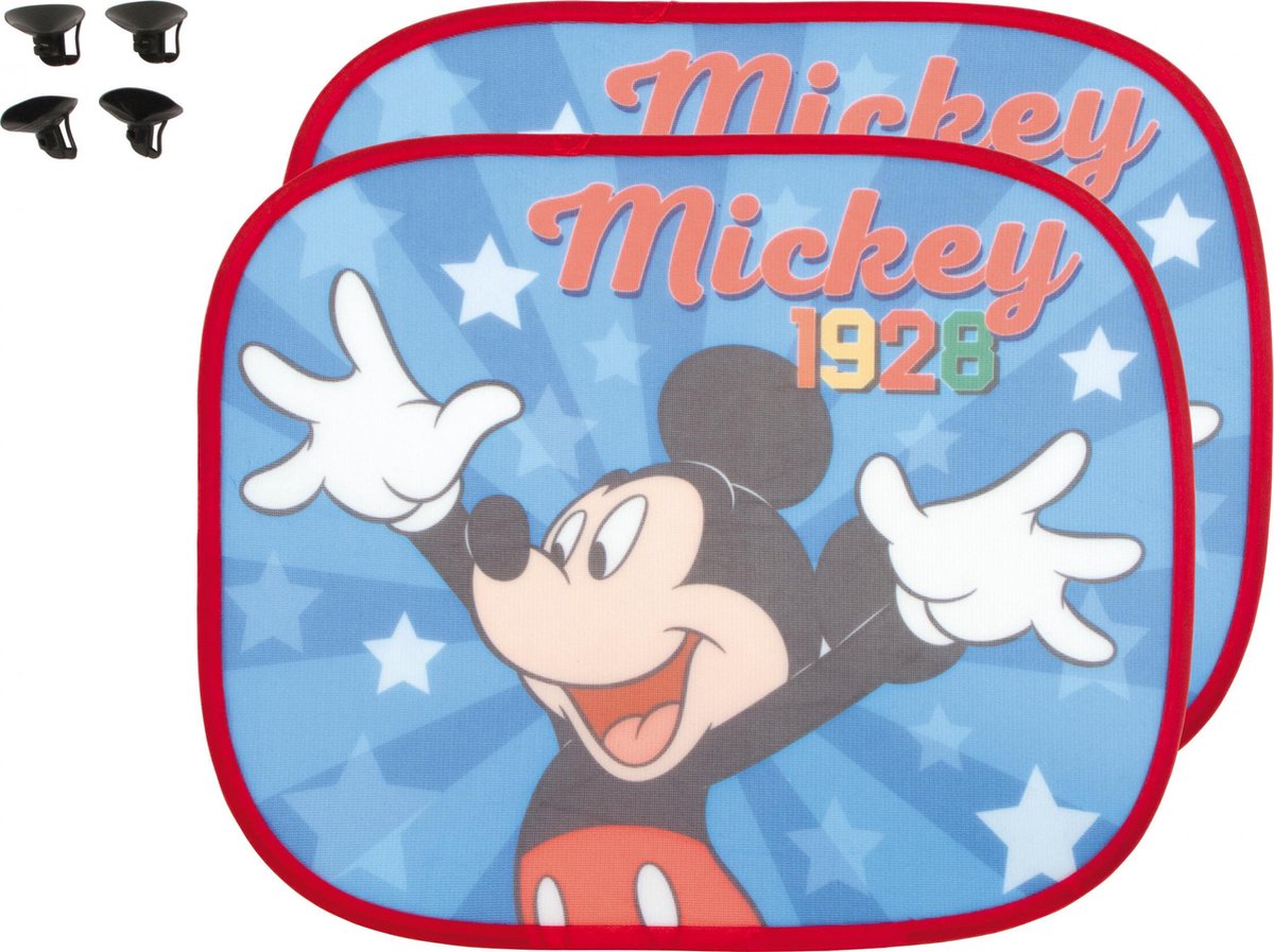 Arditex Zonnescherm Draw Mickey Junior 36 X 45 Cm 2 Stuks