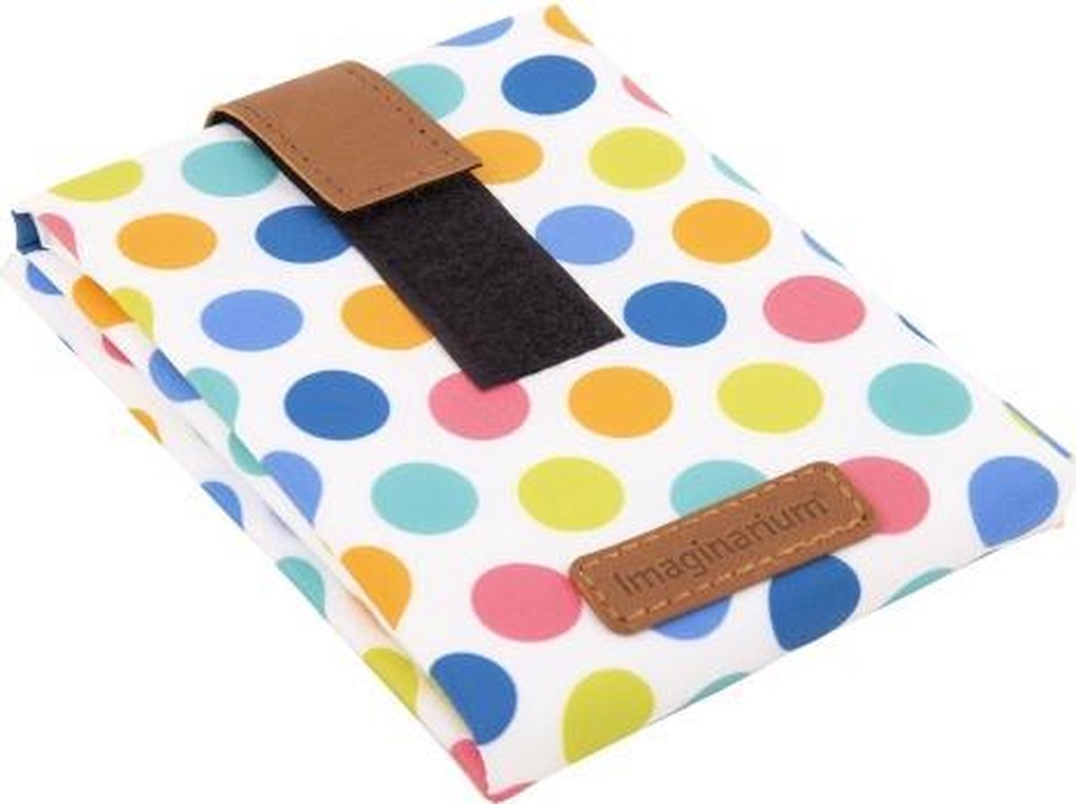 Imaginarium Foodwrap Stippen - Herbruikbaar Boterhamzakje - Duurzaam - Lunchwrap voor Kinderen