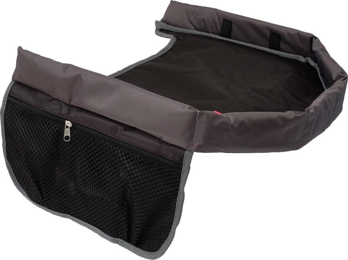 Prince Lionheart Car Seat Travel Tray | Auto-organizer | Zijzakken | Beschermrand - Zwart