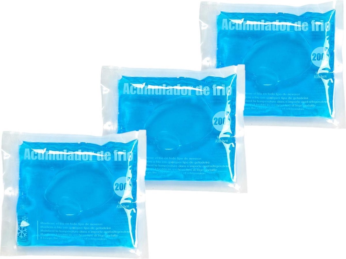 Set van 15x stuks herbruikbare koelelementen/icepacks 15 x 13 x 2 cm - Flexibele koelelementen voor koeltas/koelbox