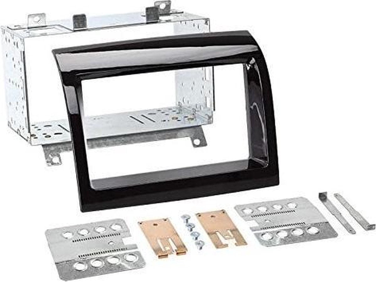 Fiat Ducato 2013> - 2DIN autoradio inbouwframe - Zwart hoogglans