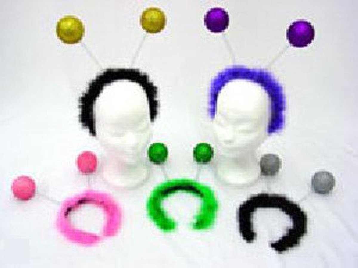 Haarband Glitterbol Ass. Kleur
