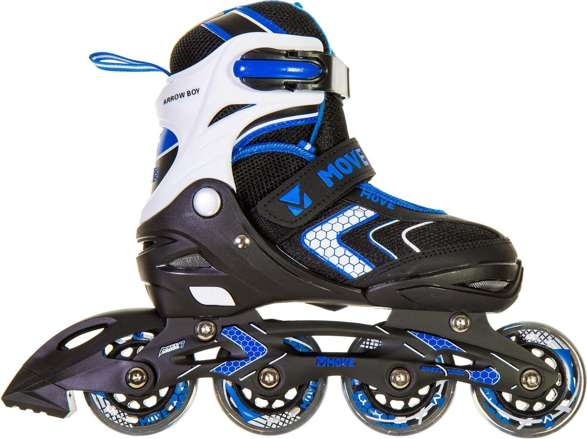 Move Arrow Inlineskates - Maat 30-33 - Jongens - zwart/blauw/wit