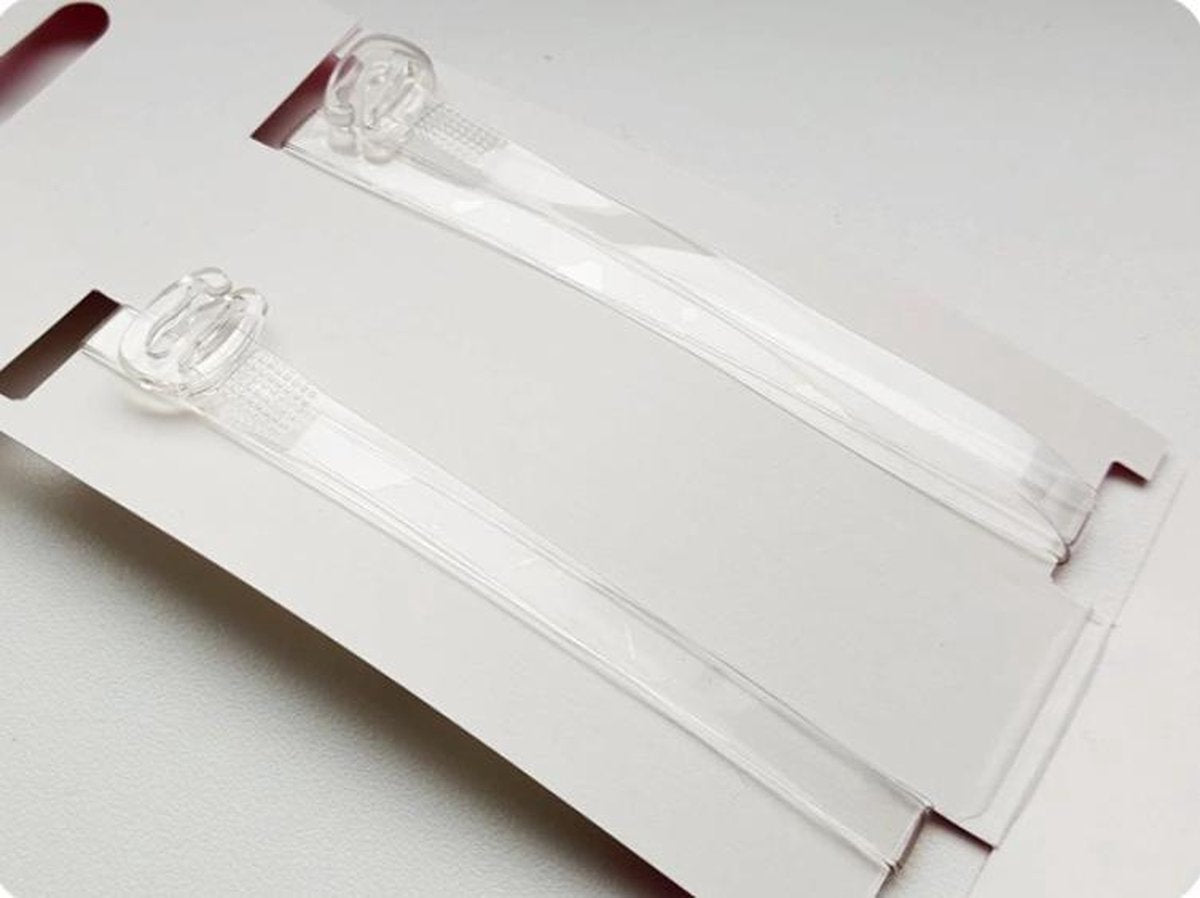 Julimex Siliconen schouderbandjes (1 paar) met transparante haken