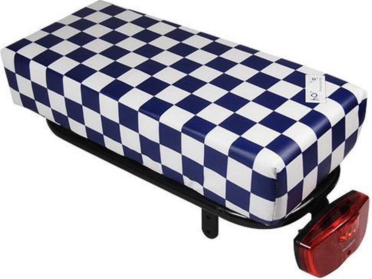 HOOODIE Big Cushie Navy Checker