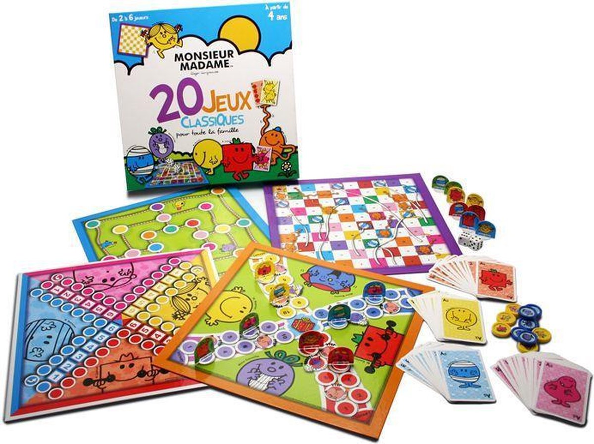 Monsieur Madame - Jeu De Plateau - 20 Jeux Classiques