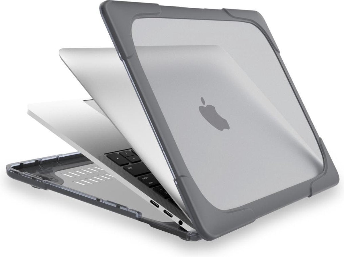 Mobigear Shockproof Cover Zwart MacBook Pro 13 inch Thunderbolt 3 (USB-C)