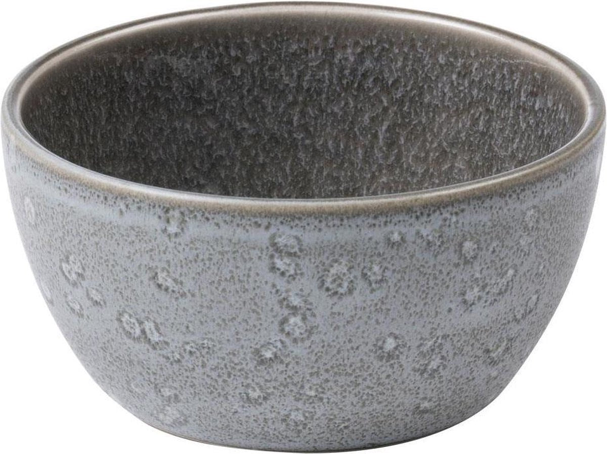 Bitz - Kom keramiek grijs / grijs - Diameter 10 cm - Hoogte 5 cm