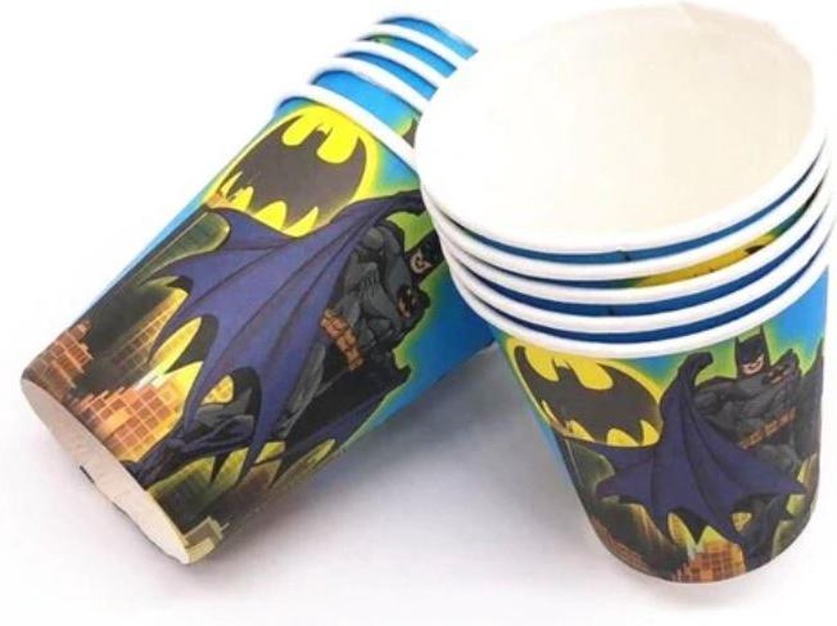 10 stuks kartonnen bekers Batman