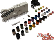 Handy Stitch - PREMIUM Handnaaimachine met Adapter + 32 Spoelen garen en accessoires