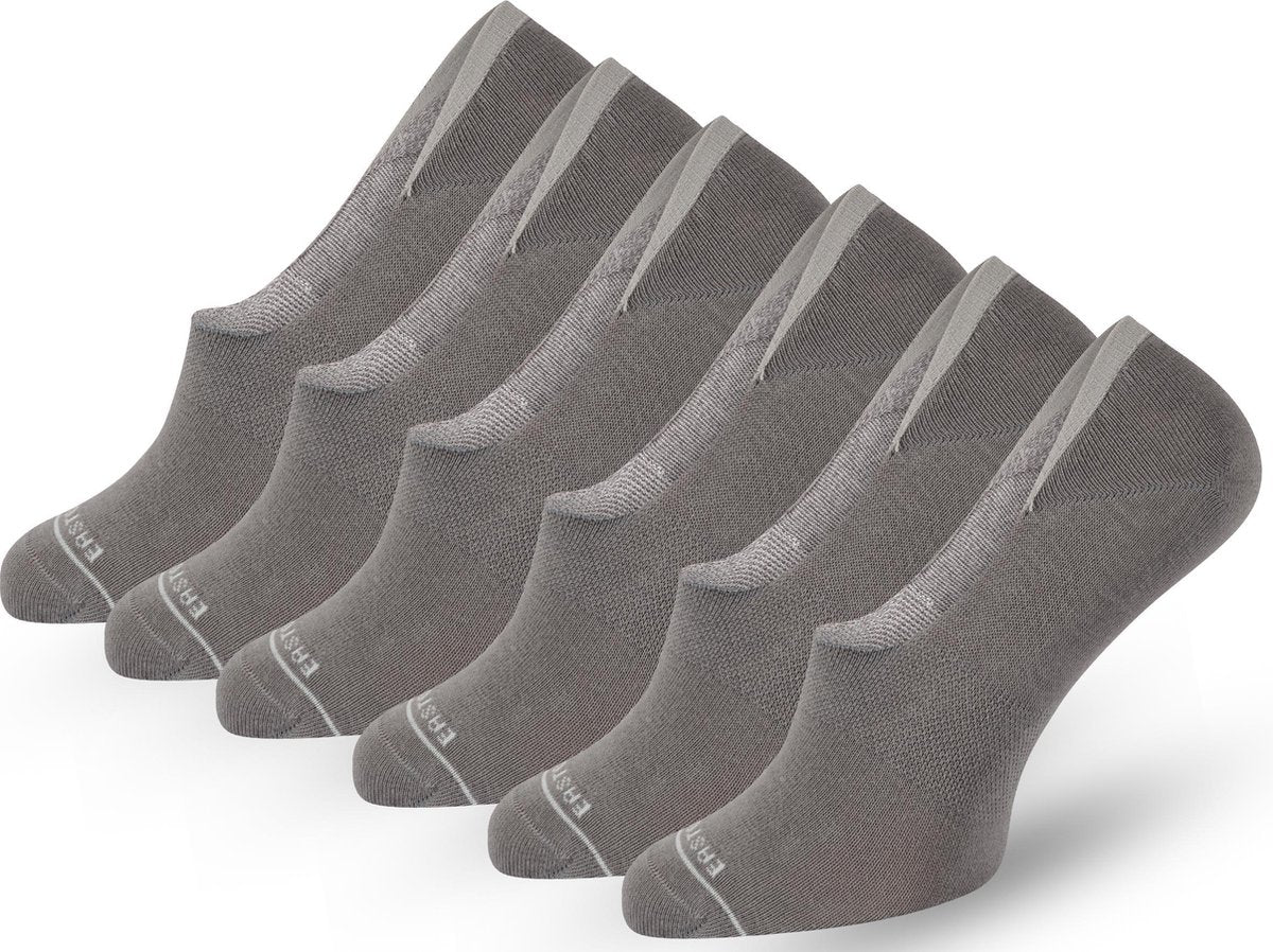 Easton Marlowe Sokken 43-46 - No Show Sokken - 6 Paar - Naadloze Sneaker Sokken Heren Dames - Katoen Enkelsokken Dames Heren - Siliconen Hiel - Korte Sokken #6-3