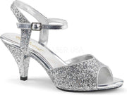 Fabulicious Hoge hakken -39 Shoes- BELLE-309G Zilverkleurig