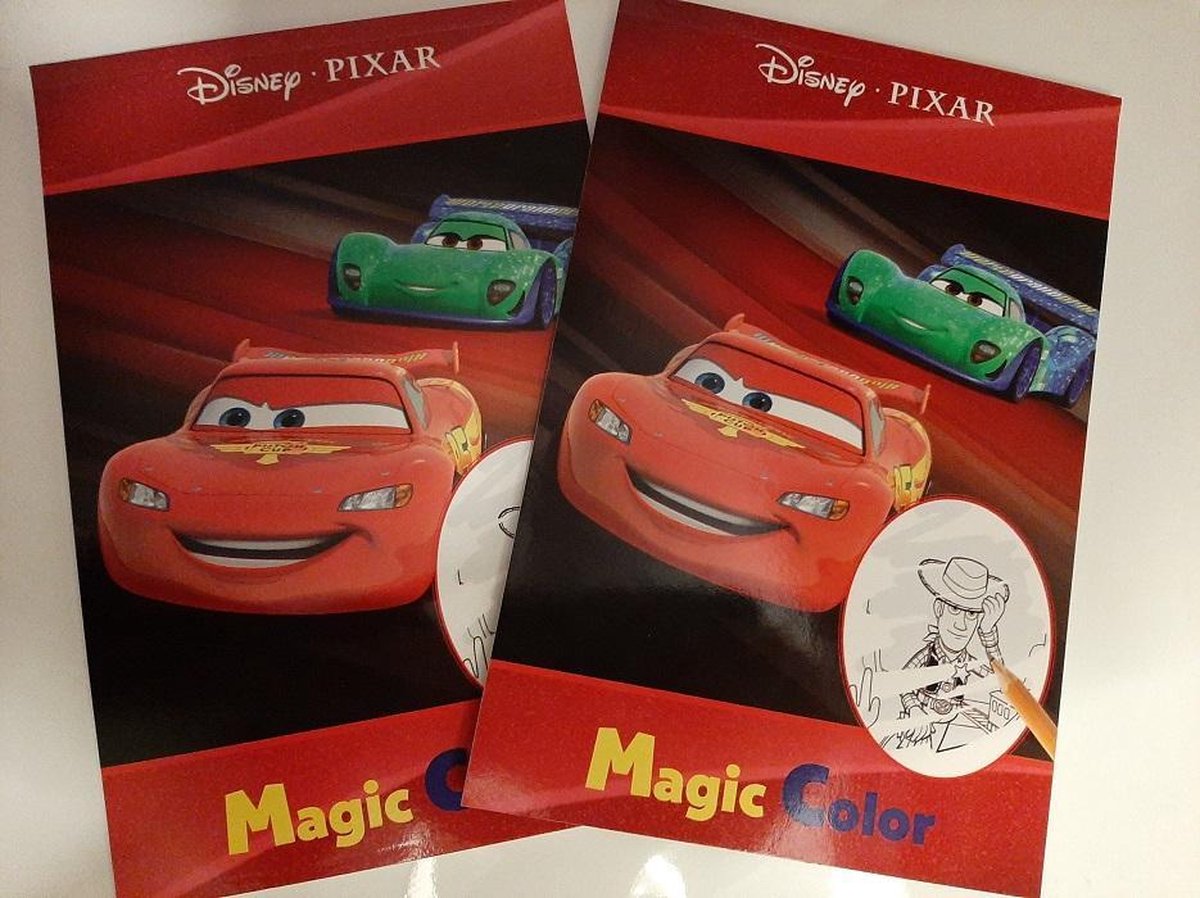 2 Cars toverblokken - Krasblok - Kinder kleurboek