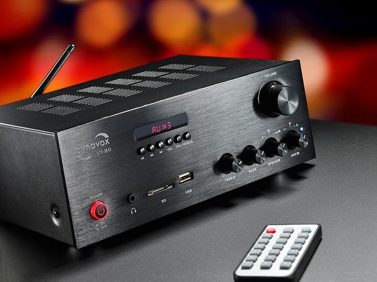 Dynavox VT-80 compacte stereo versterker A+B schakeling