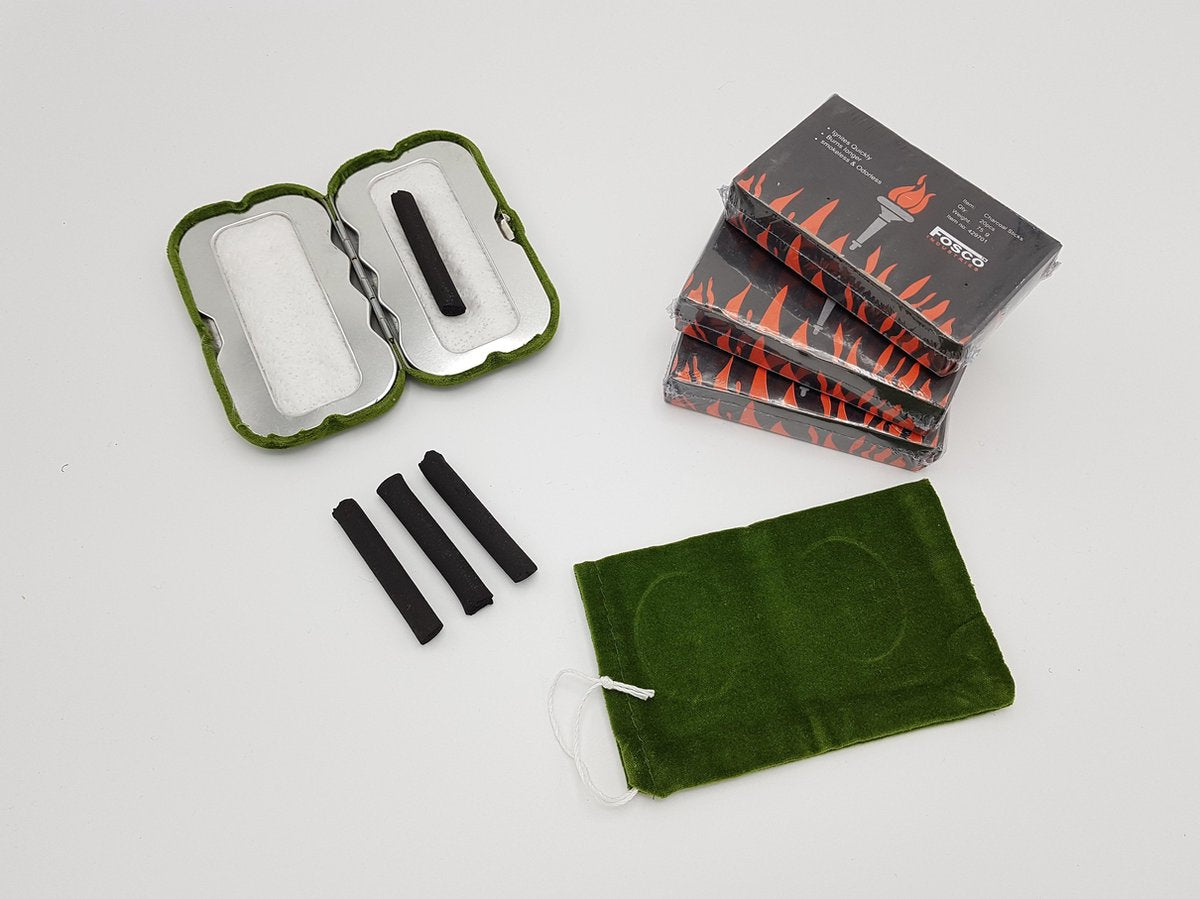 Koukleum handwarmer pakket met koolstaafjes