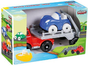 Pilsan-Transportwagen Rood-2+ Jaar-Educatief-Blauw Auto-Non Toxic