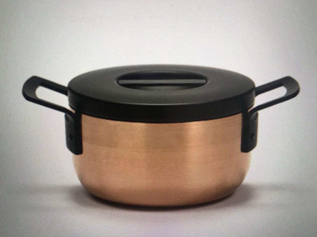 PIET BOON SERAX KOOKPOT INCL. DEKSEL KOPER BASE D20 cm H13 cm