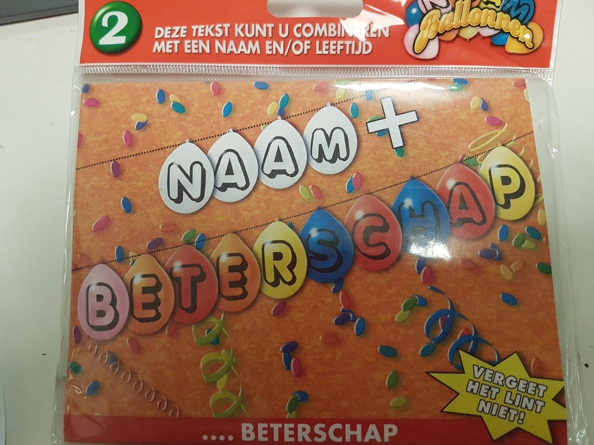 beterschap ballonnen