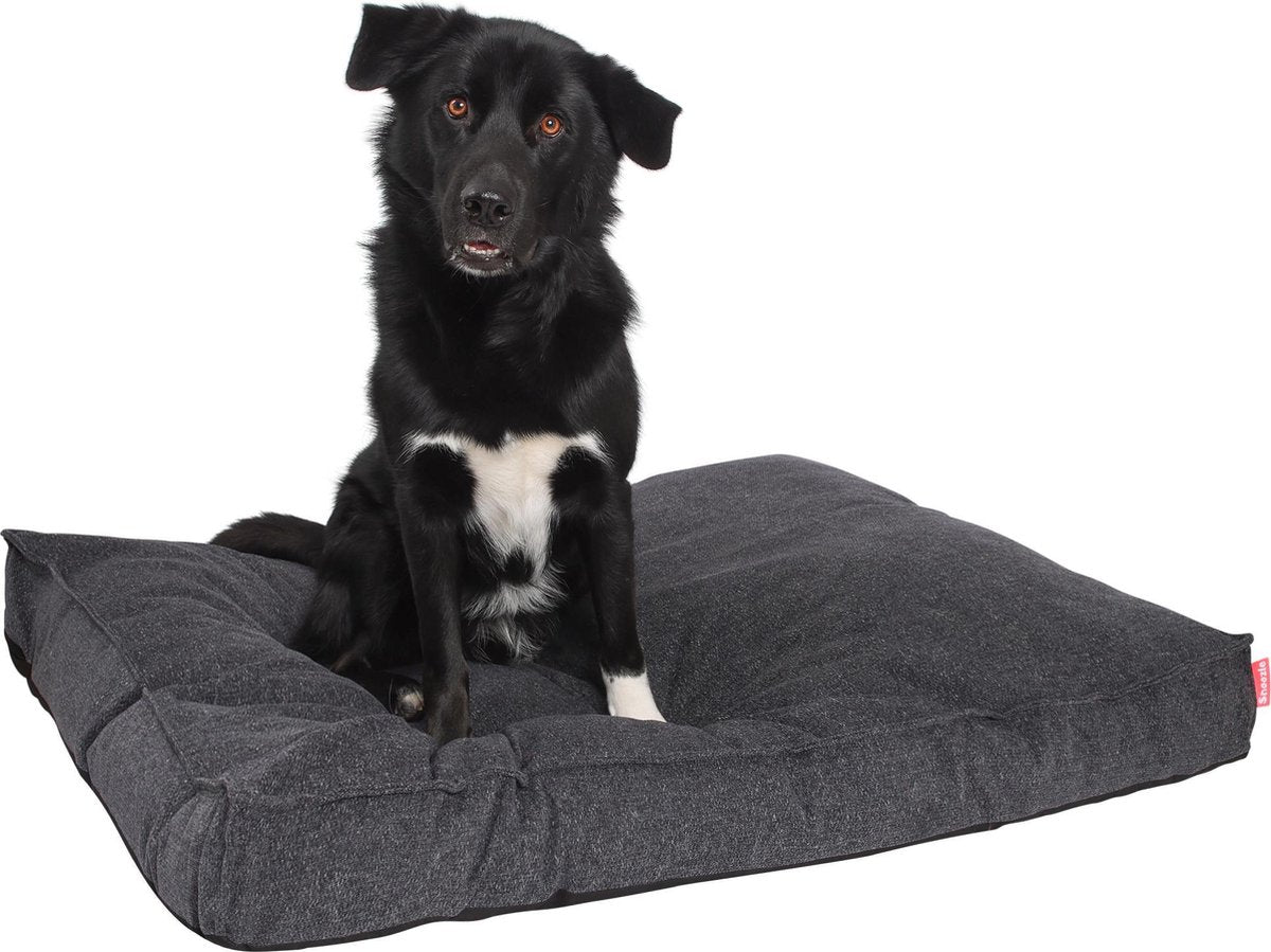 Snoozle Hondenkussen Amsterdam - Orthopedisch - Wasbaar - Hondenmand - Hondenbed - 100 x 70 cm - Stormy Grey