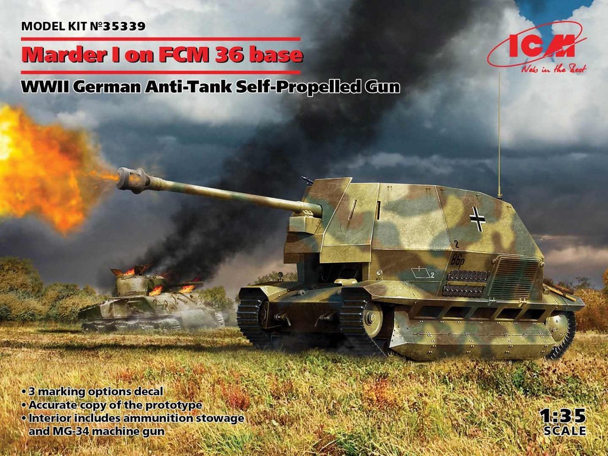 1:35 ICM 35339 Marder I on FCM 36 base Plastic kit