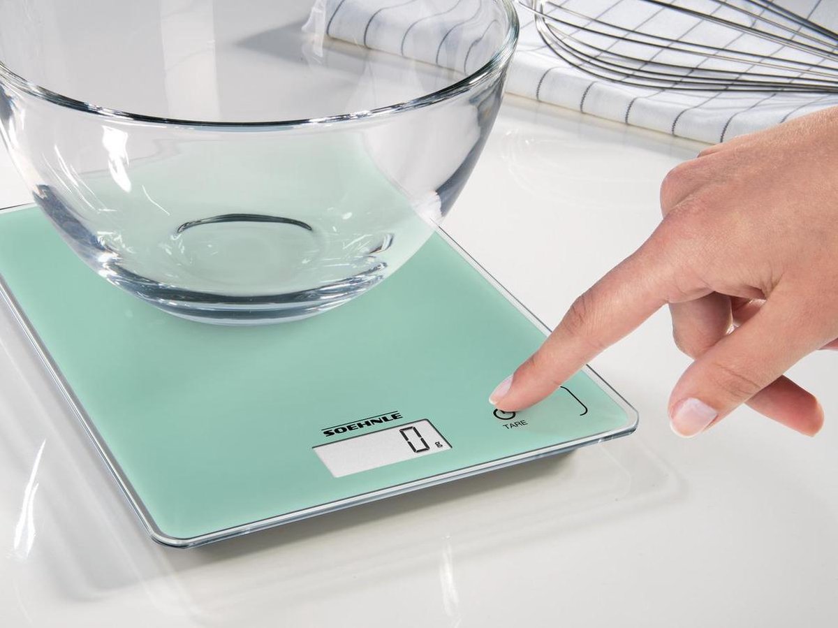 Keukenweegschaal - Soehnle page compact 300 mint groen (nieuwste versie 2021)