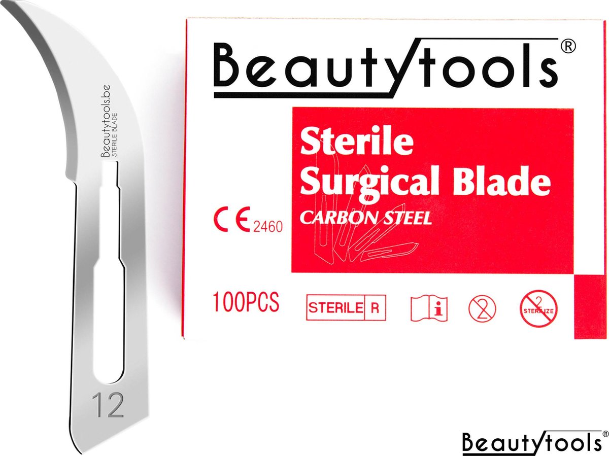 Scalpels - Pedicure / Bistouri messen - NR. 12 (100 Stuks - individueel/steriel verpakt) - (BP-0669)