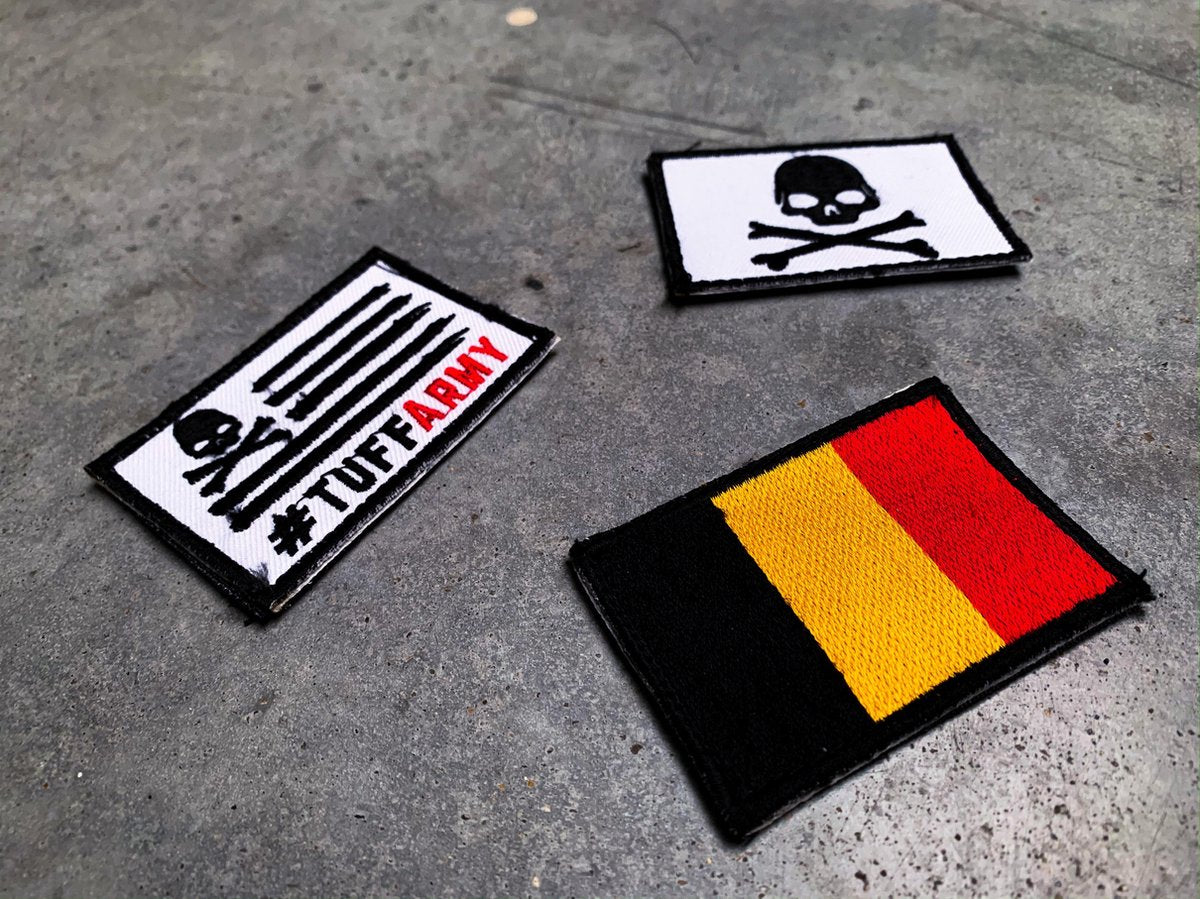 Tuff Guy - Patches - Crossfit - Fitness - Flag - Embleem - Rugzak- Riemen- Belgium