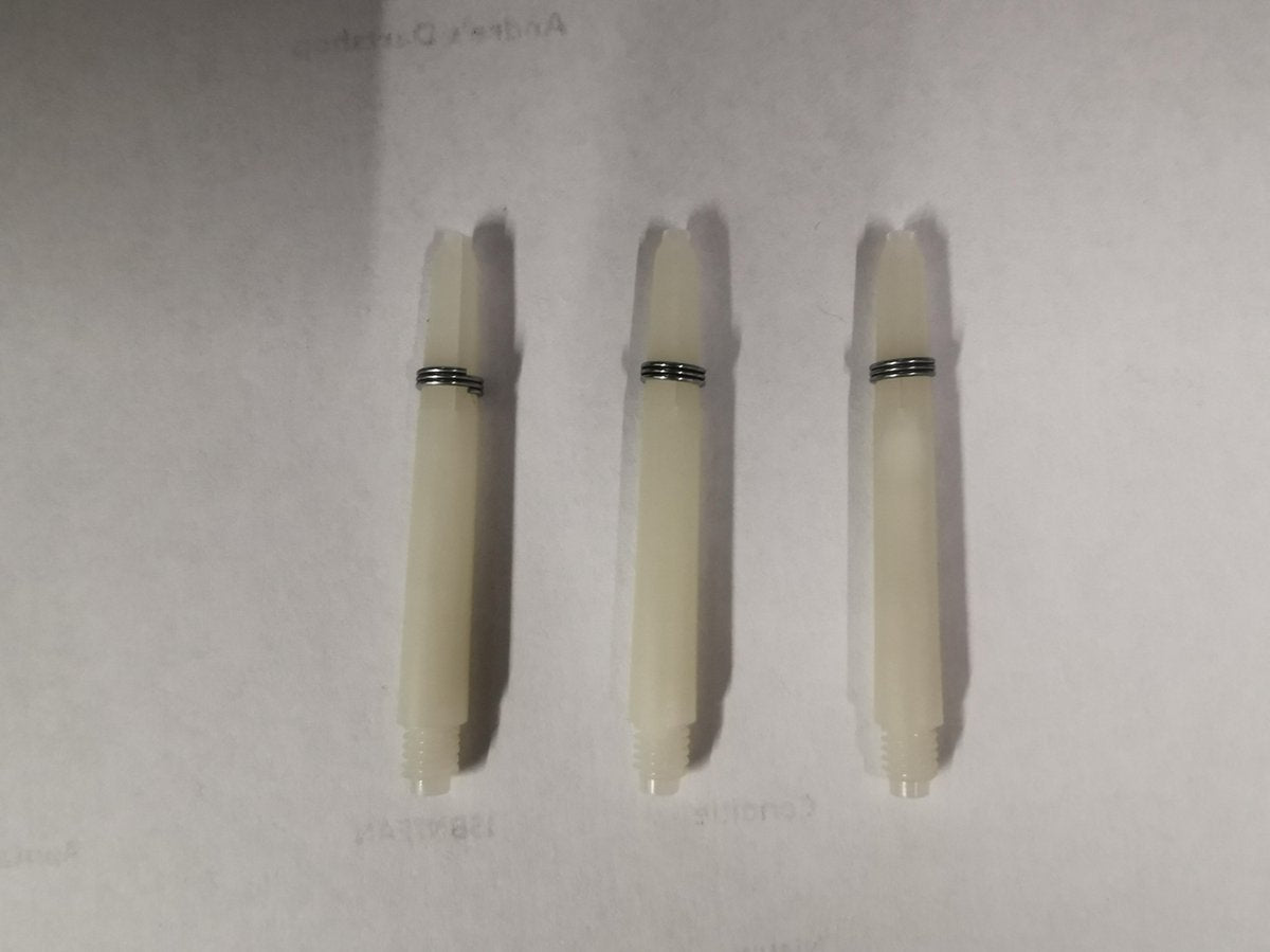 Nylon Shafts extra short naturel 10 sets