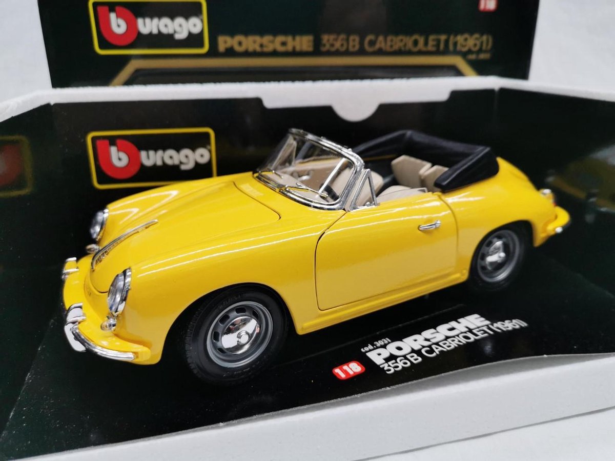 Porsche 356B Cabriolet (Black Roof) 1961 - 1:18  - Bburago