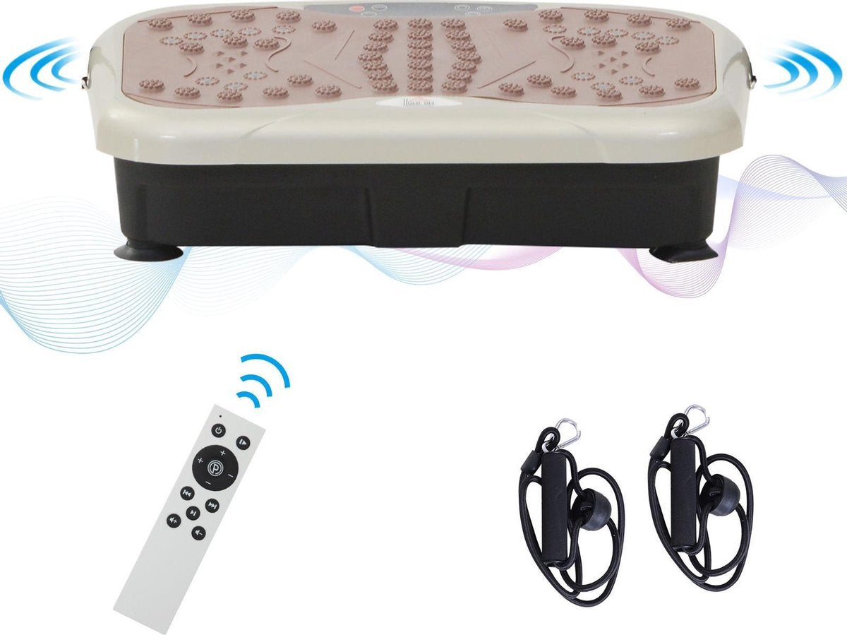 HOMdotCOM Fitness trilplaat met USB luidspreker en afstandsbediening
