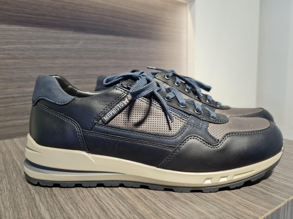 Mephisto Bradley Randy Zwart Grijs Leer