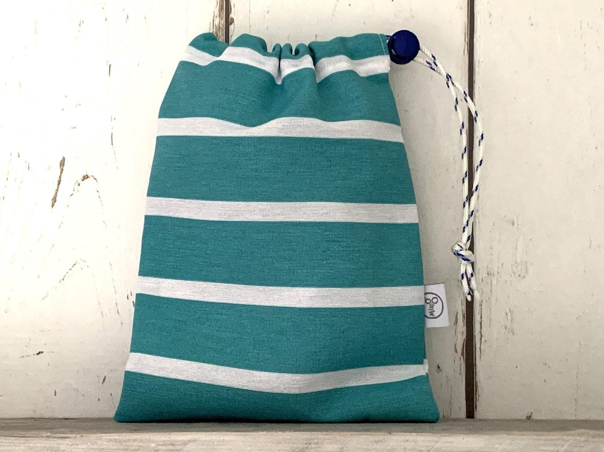 MixG | Knikkerzak | Turquoise met strepen | Jongen