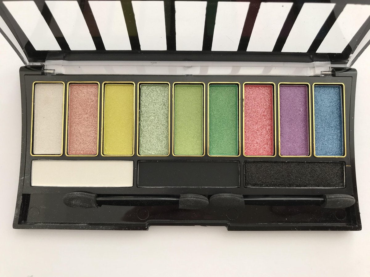 Wynie - Oogschaduw Palette - 12 vrolijke matte en shimmer tinten blauw