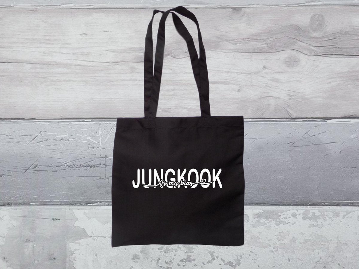 BTS - JungKook | Korean Boyband Kpop Bangtan Boys Katoenen Tas | K-Pop fan | My bias is JungKook