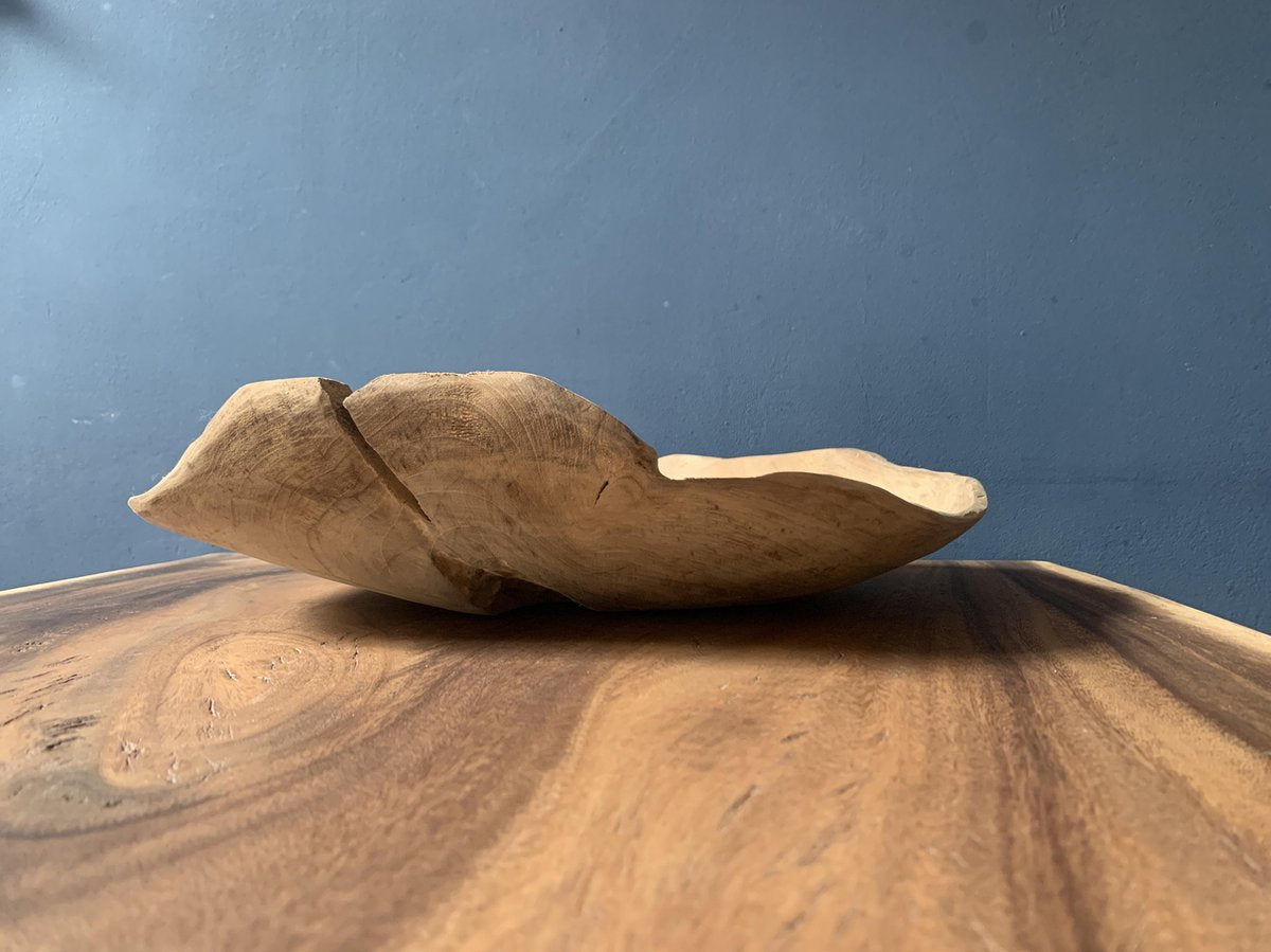 Teak schaal 40cm- fruitschaal