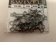 Spro - driehoeks wartel - swivel - 10 stuks - maat 4 - 27 kg