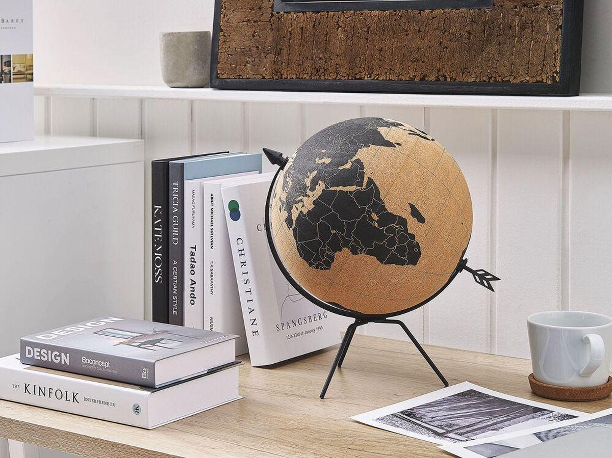 Beliani BATTUTA - Globe - bruin - kurk