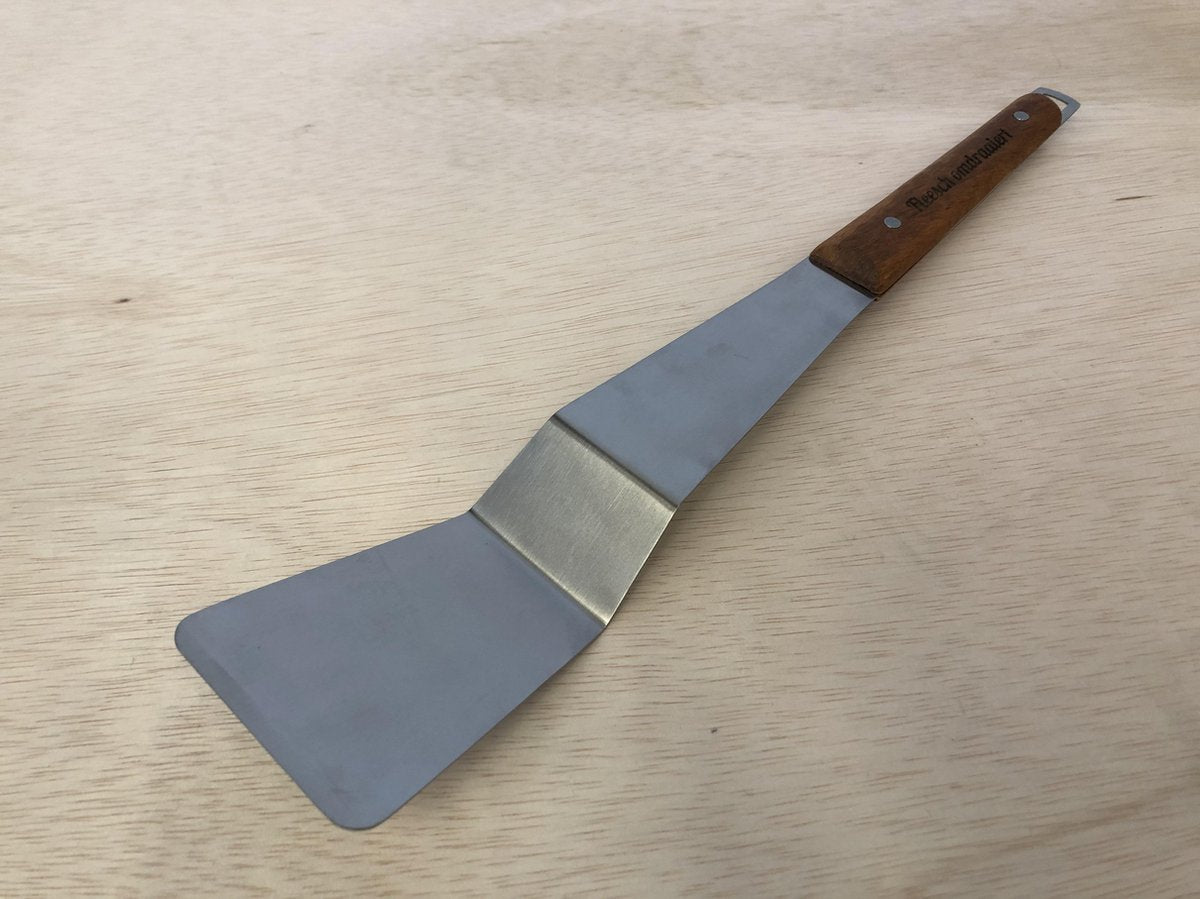 GRILL BBQ SPATEL | "FLEESCH OMDRAAIERT" | INOX | 46CM