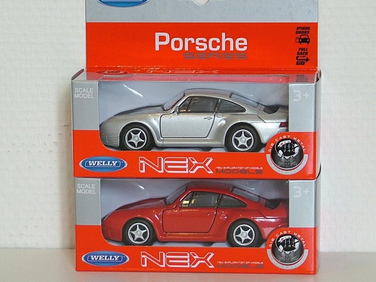 2 x Porsche 959 - Welly 1:43