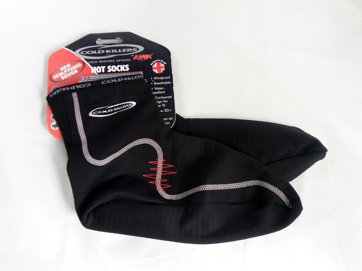 Knox Cold Killers Hot Socks - Motor Oversokken - Zwart - Maat S