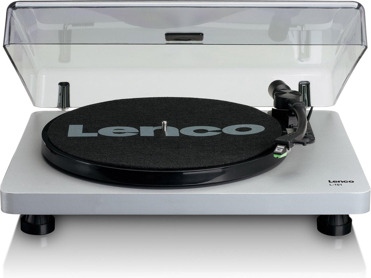 Lenco L-101 - Platenspeler - Zilver