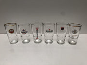Bierglas vaasje amsterdammertje set van 6 verschillende bierglazen bier glas glazen amstel bavaria dommelsch heineken jupiler warsteiner